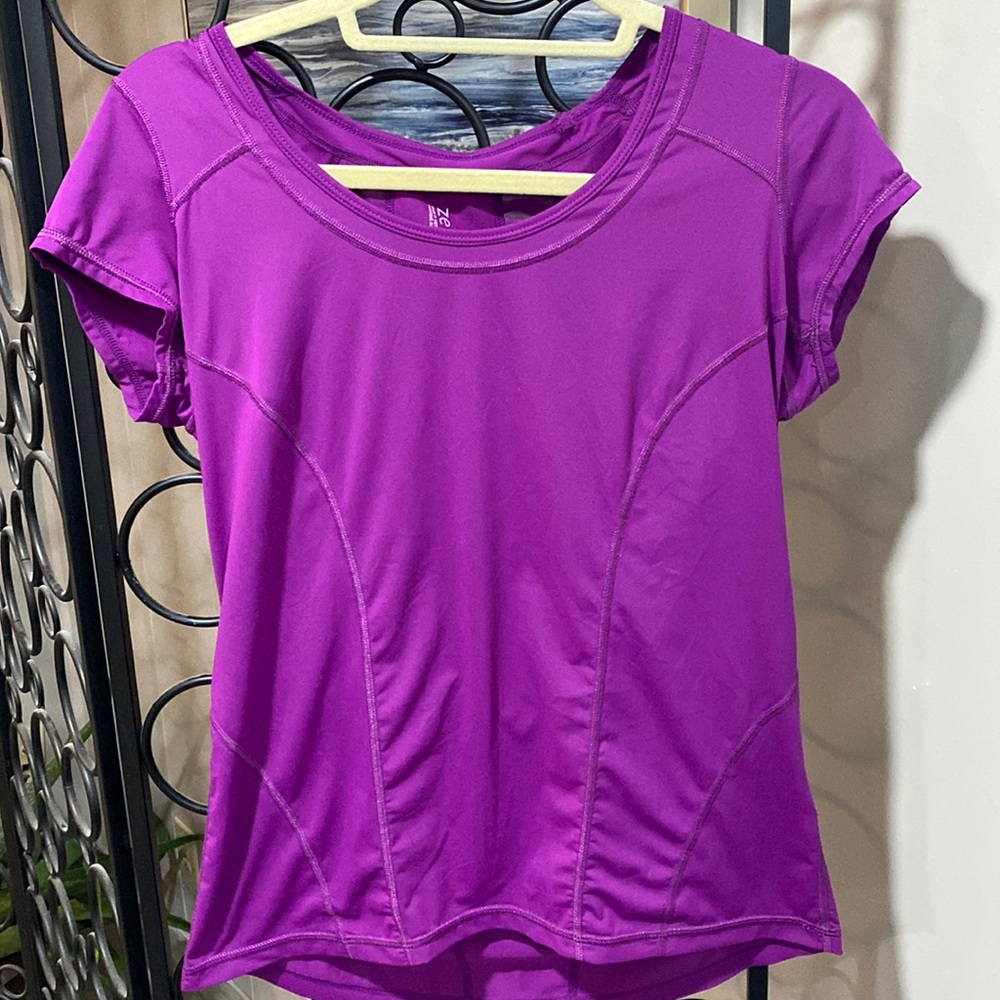Zella Dry Wicking Active Shirt- Purple